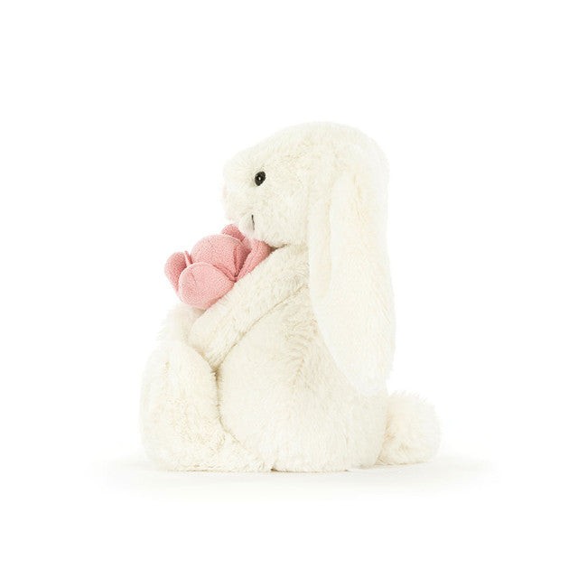 Jellycat Bashful Bunny 'Peony' 抱牡丹花兔仔