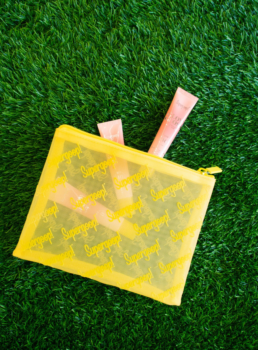 Supergoop! Mesh Zip Pouch Bag