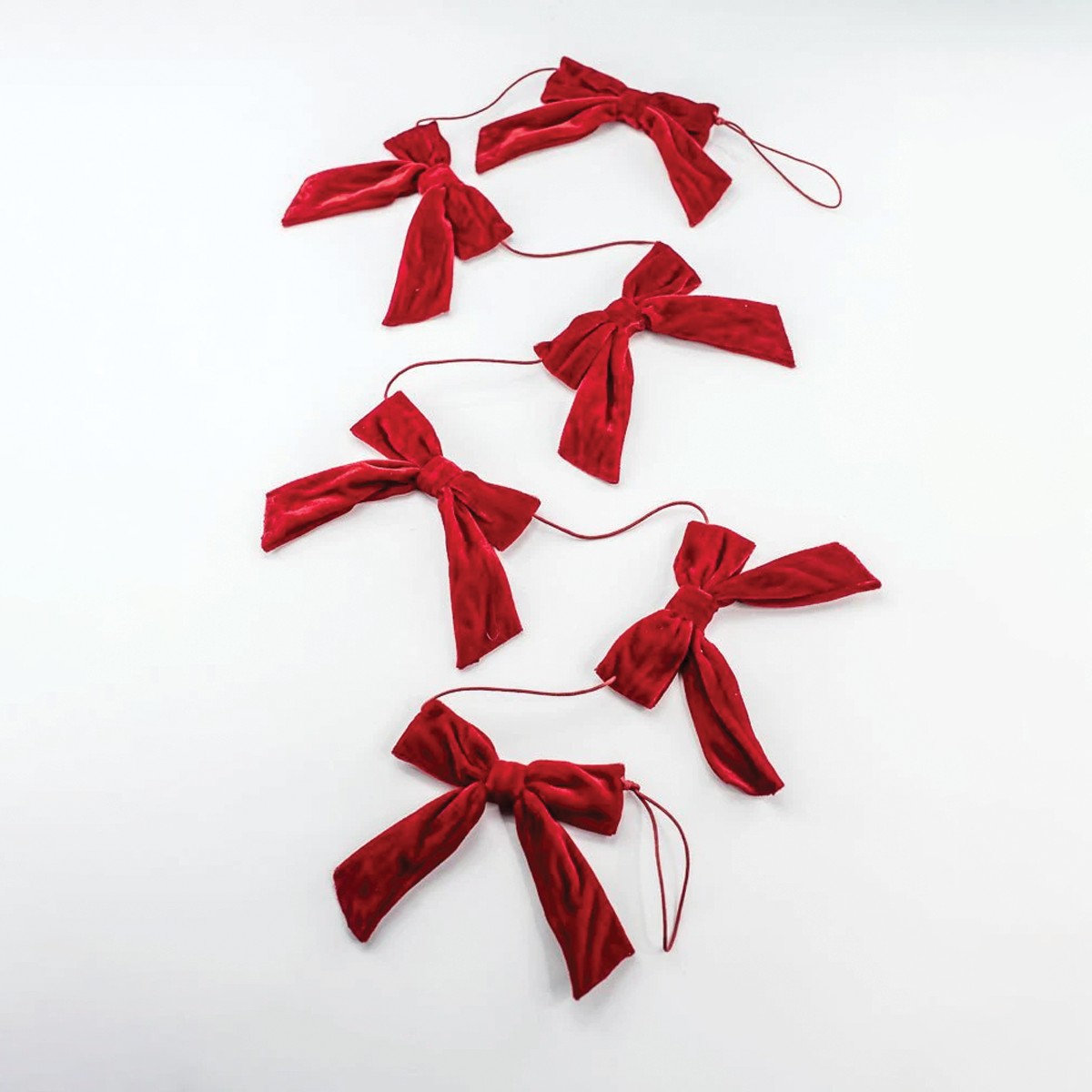 5ft. Red Velvet Bow Garland