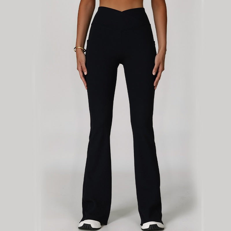 High-Waisted Yoga Flare Pants Women's, Dance Sports Pants, Casual Butt-Lifting Fitness Premium Flared Yoga Pants