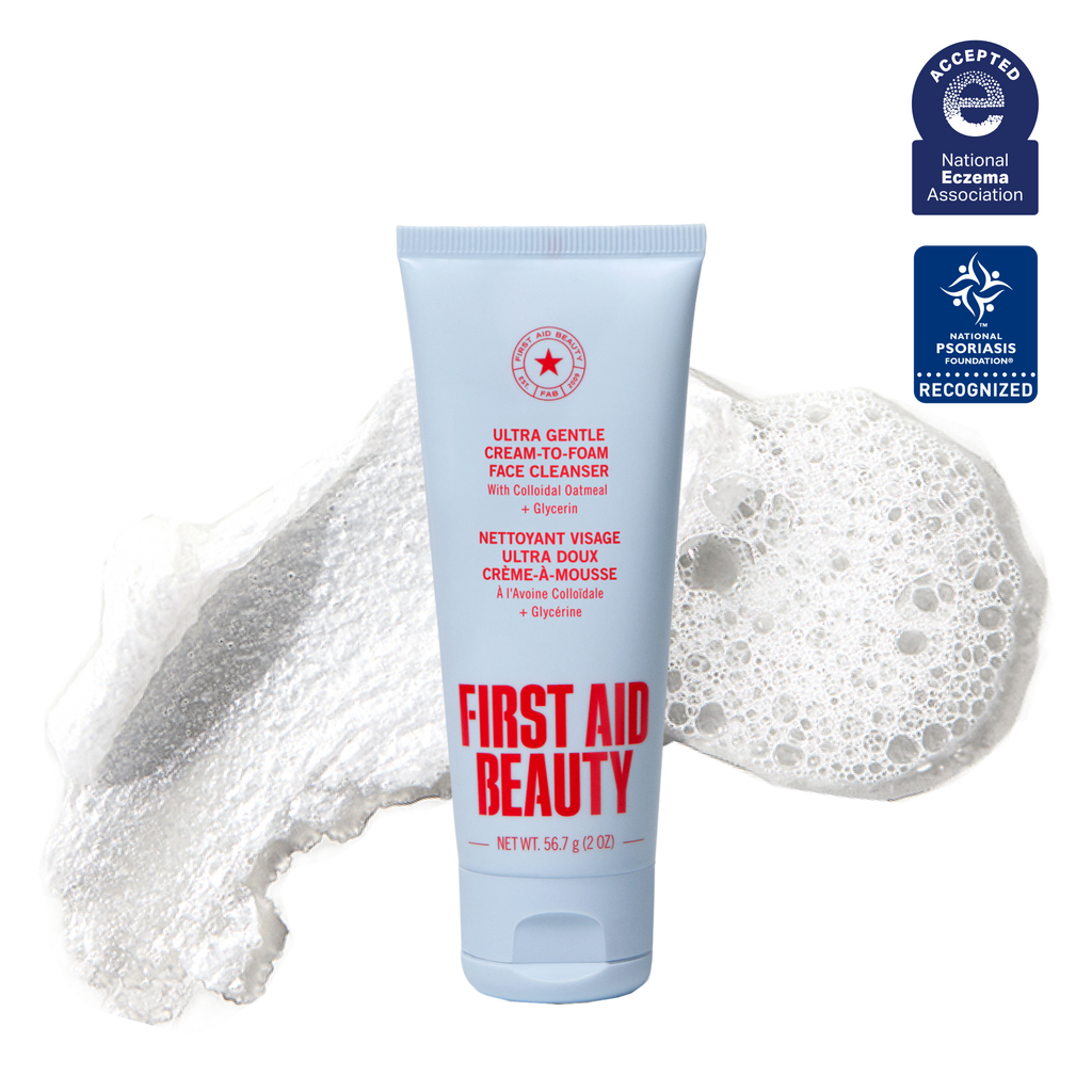Ultra Gentle Cream-to-Foam Face Cleanser with Colloidal Oatmeal + Glycerin Travel Size