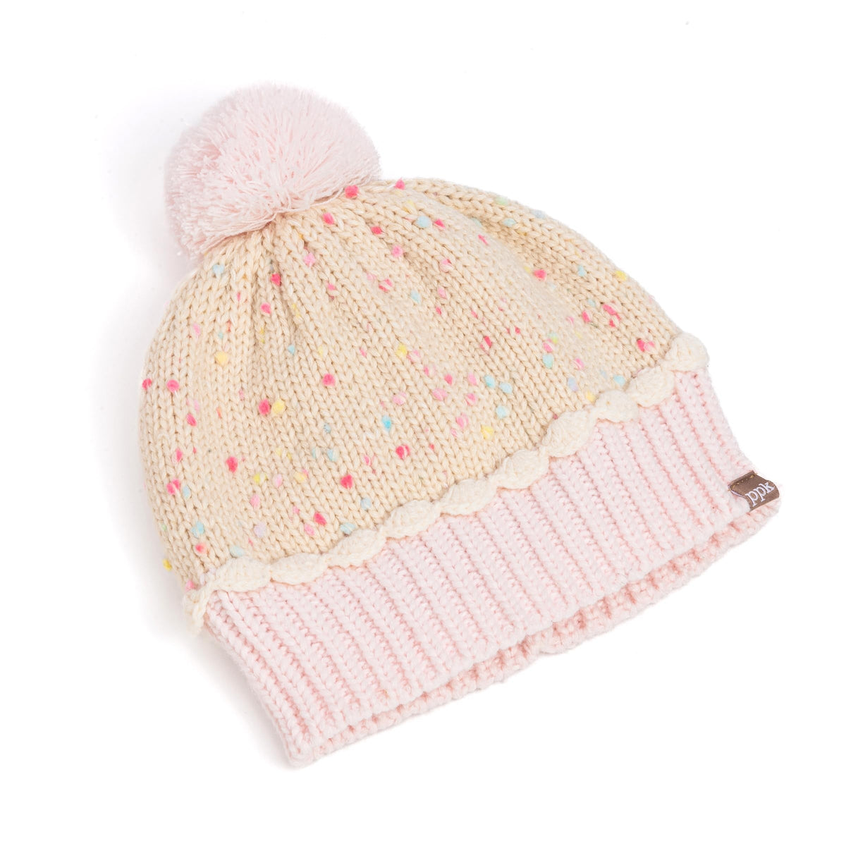 Cupcake Shaped Knit Beanie Hat for Children 1-12 Y, Cute Novelty Design, Premium Quality