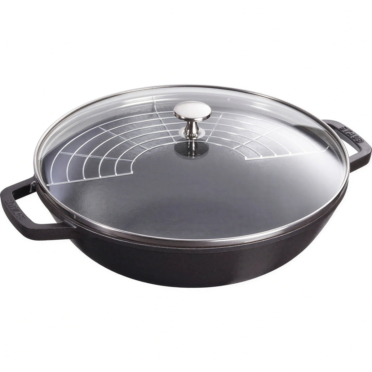 Zwilling J.A. Henckels Staub® 1004706 Enameled Cast Iron Perfect Pan, 4.5 qt, Round, with Glass Lid