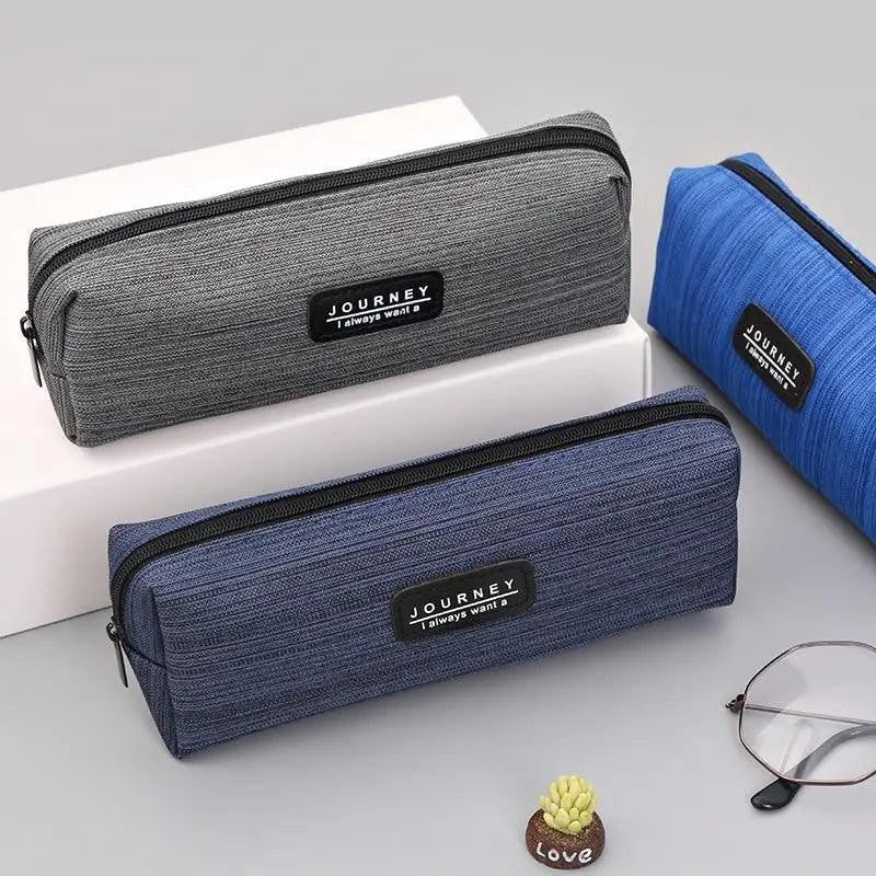 Simple Small Square Waterproof Pencil Case Stationery Case For Students Unique Pencil School Case