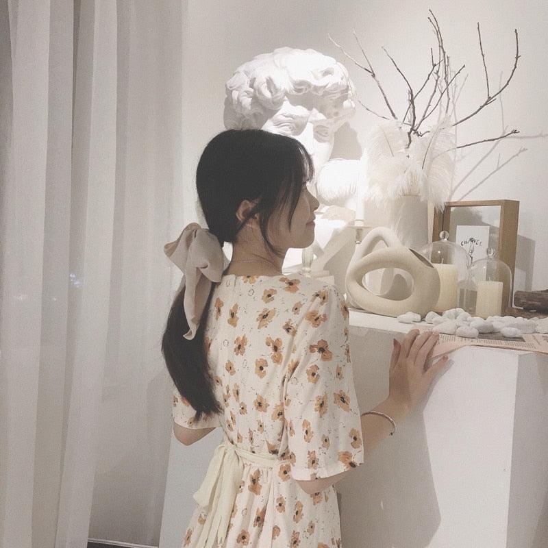 Bowknot Hair Scrunchies Women's Girls Sweet Elastic Hair Bands Elegant Hair Tie Rope Rubber Band Hair Gum Gorgeous Hair Accessories Women's