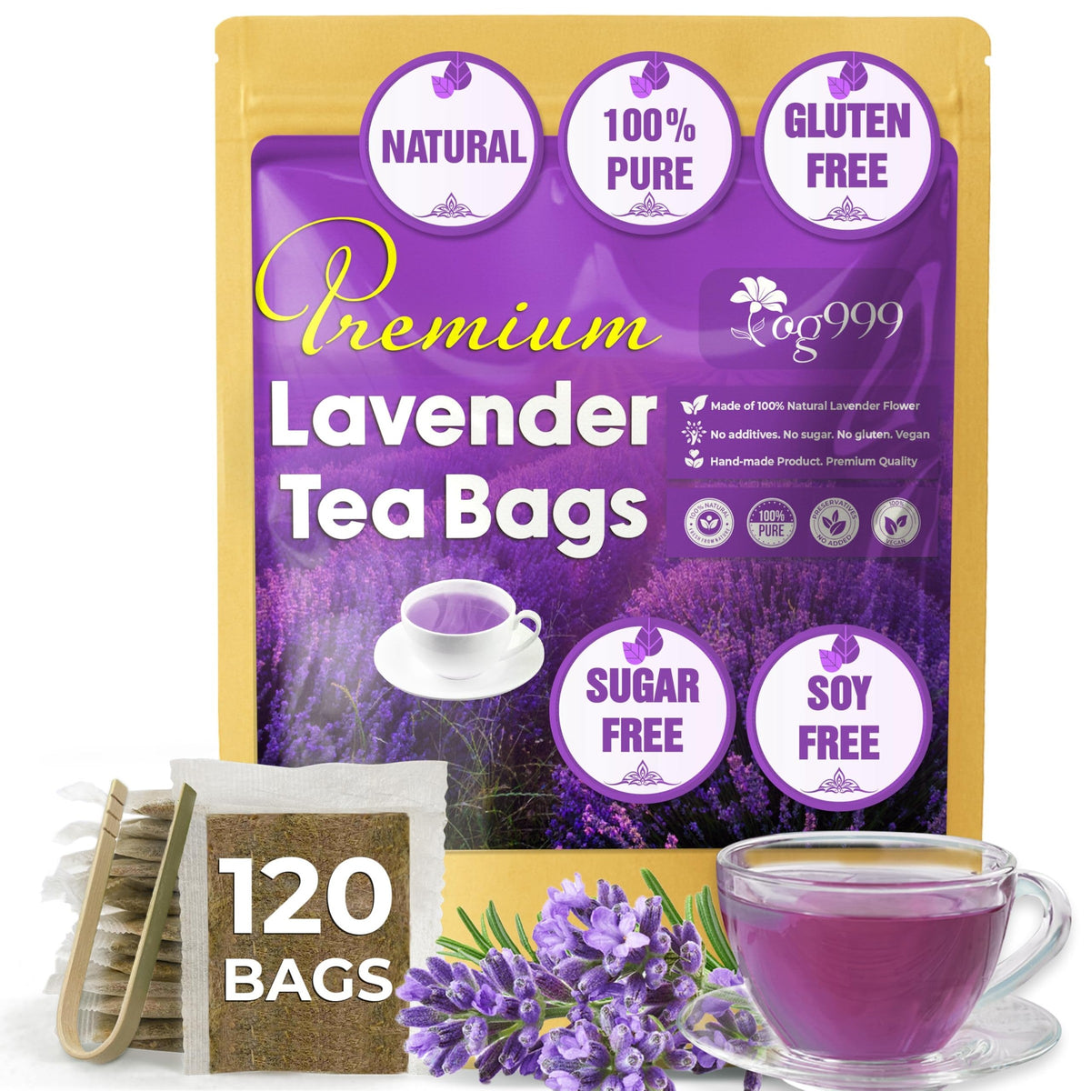 TOG999 Anti-Inflammatory Herbal Tea Blend – Mindful Morning Cup for Gut Health and Stress Relief at Home