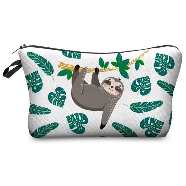 Elegant Multicolor Printed Large Capacity Pencil Case For Students Cute Cartoon Theme Stationary Cosmetic Bag