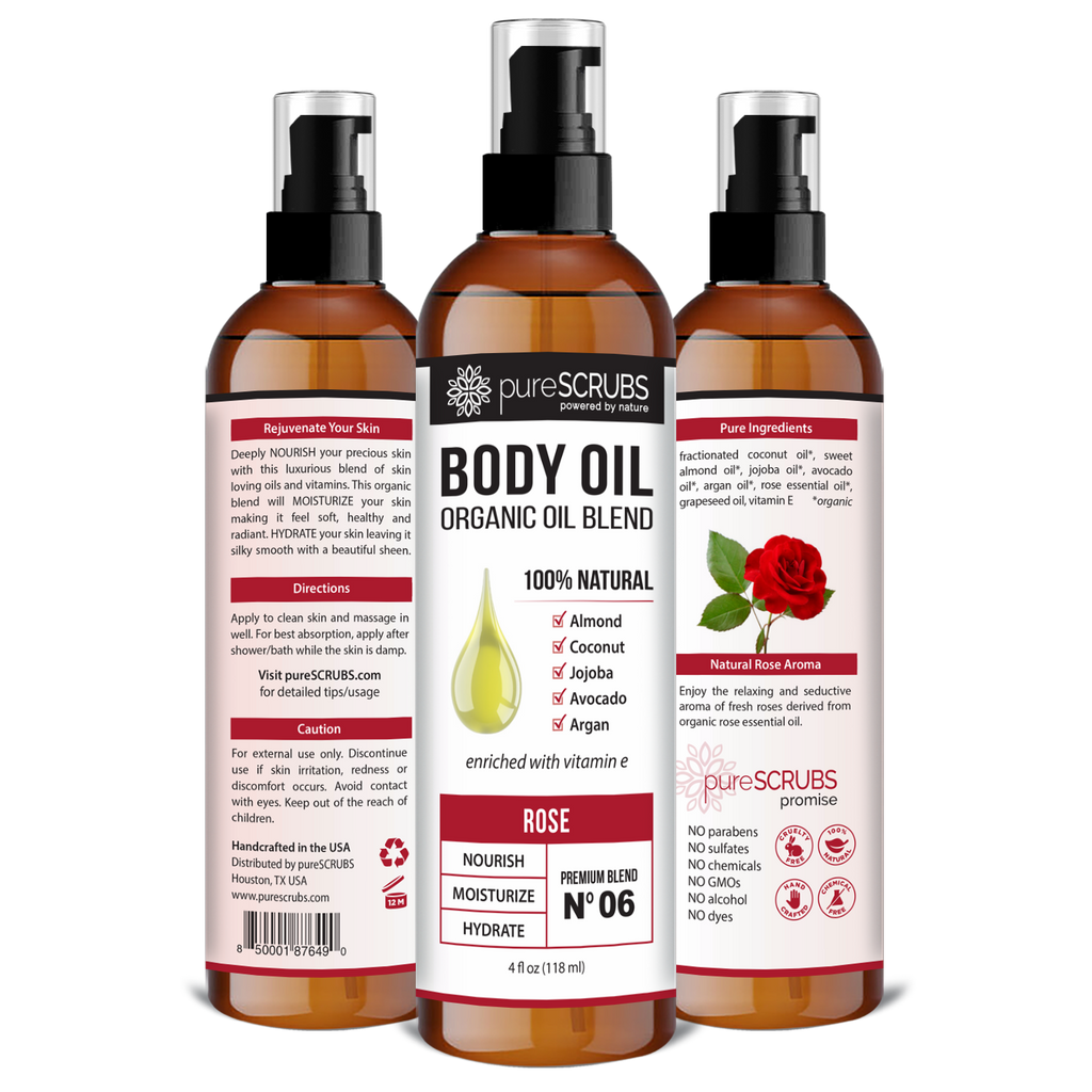 Rose Body Oil / Ultra Moisturizing / Premium Blend #06