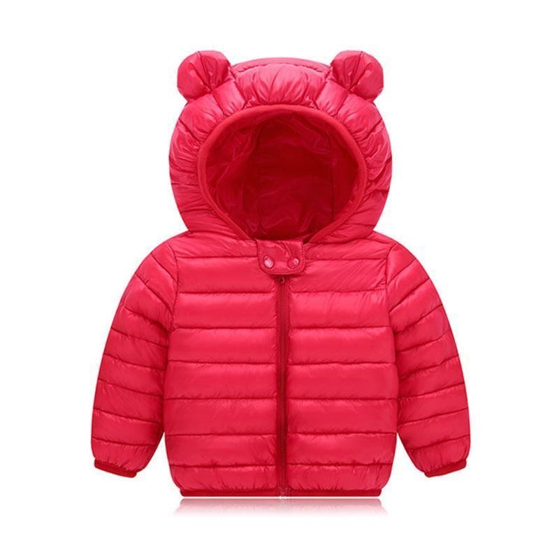 Winter Padded Jacket For Baby Boys Girls Kids Warm Outerwear Coat For Baby Jacket Newborn Clothes With Bear Ears Design