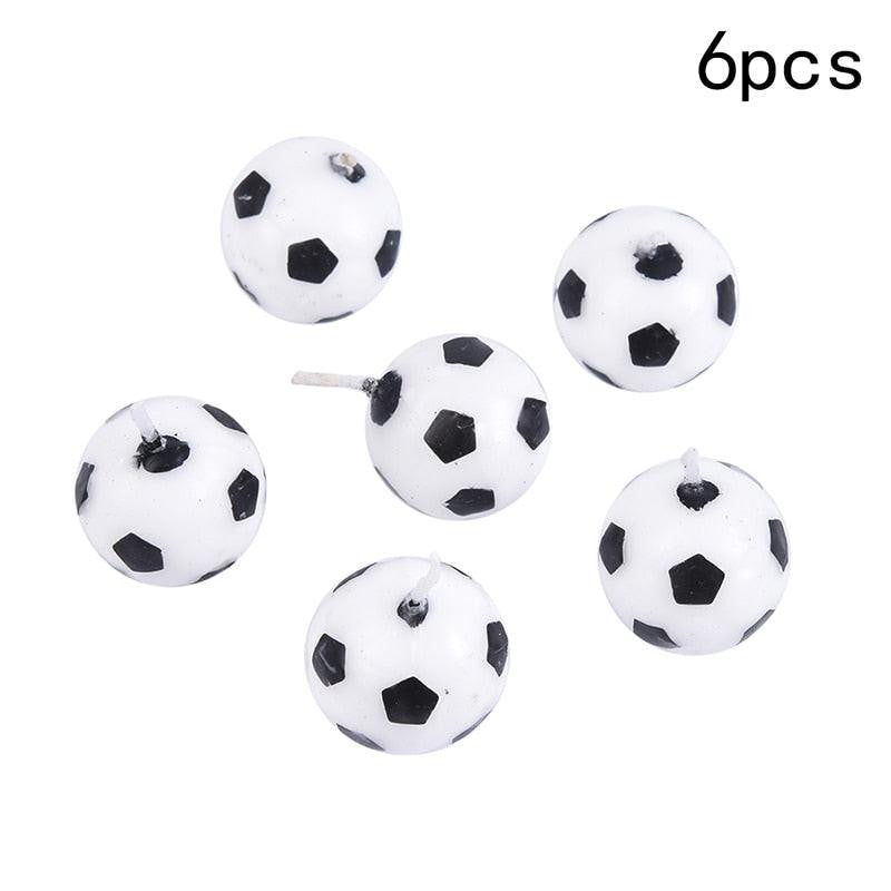 Cute Soccer Ball Football Candles For Birthday Party Kid Football Cake Candles Birthday Candles Soccer Candles Cupcake Toppers Cake Decorating Supplies Decor Wedding Garden Decoration Party Cake