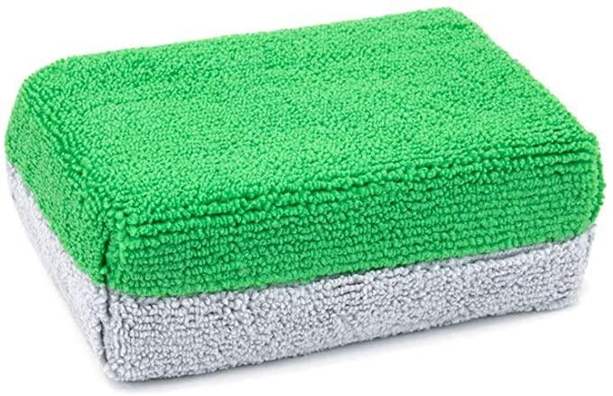 AUTOFIBER Thick Saver Applicator Microfiber Coating Applicator Sponge with Plastic Barrier