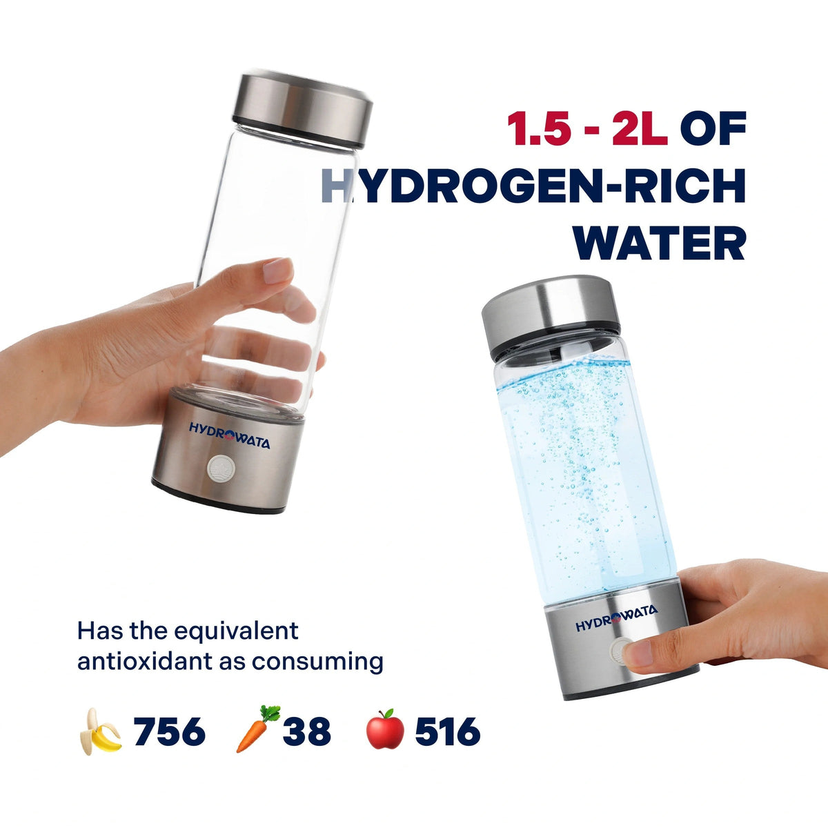 HydroWataTM Hydrogen Water Bottle