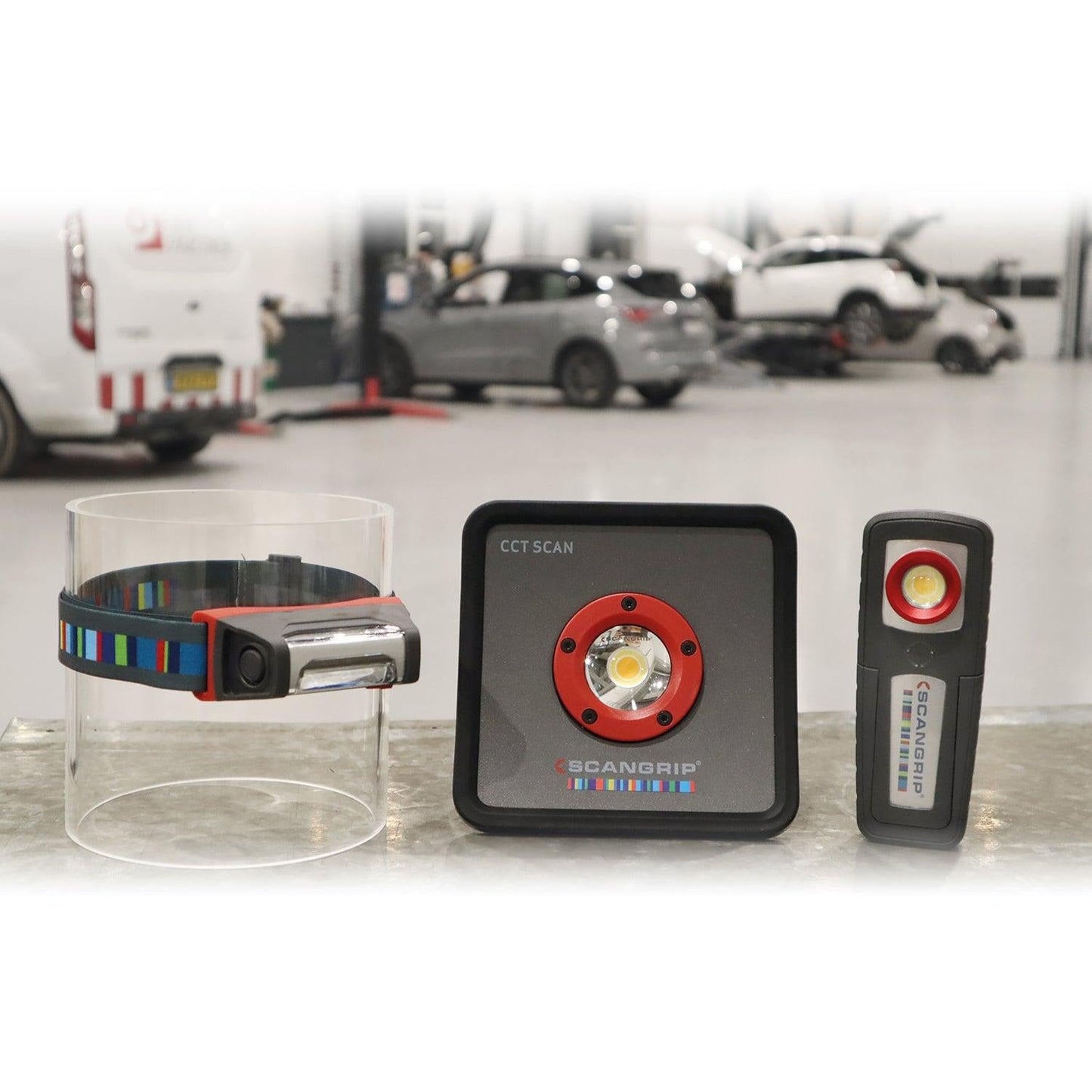 SCANGRIP Detailing Kit - ESSENTIAL - Detailing and Colour Match lights in a handy bag - with US plug