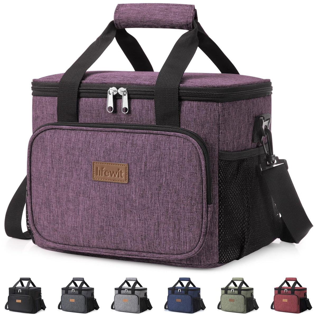 Lifewit Portion-Control Lunch Tote for Wellness Routines – 9L Insulated Bag for Fresh Salads and Snacks