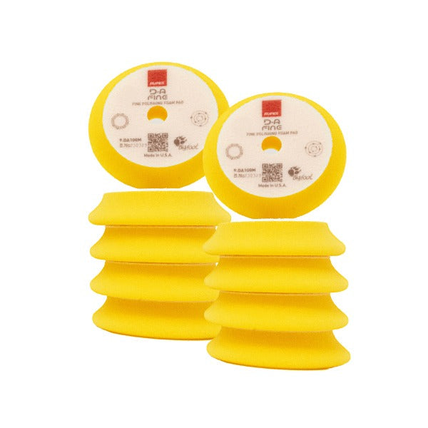 RUPES D-A Fine Yellow Foam Polishing Pad | One-Step Polishing & Finishing Foam Pad