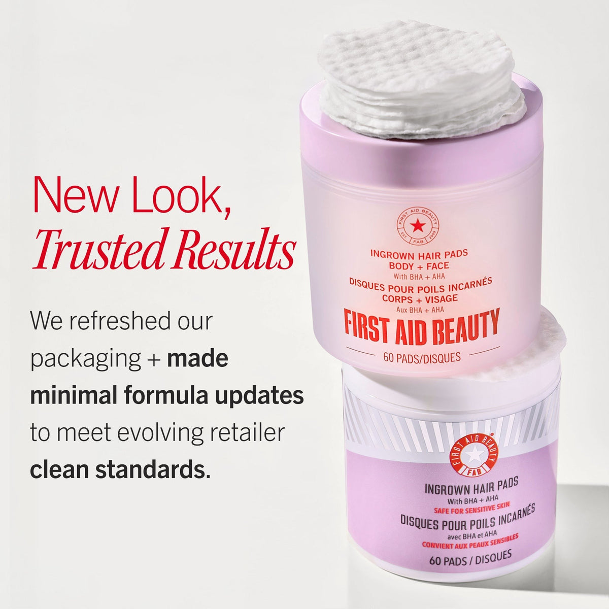 Ingrown Hair Pads with BHA + AHA 60 count