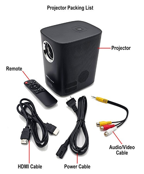 HoliScapes® USB Projector Kit - Jack-O-Lantern Jamboree + Projector + 48" x 72" Projection Screen