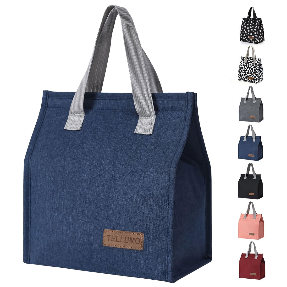 TELLUMO Insulated Lunch Tote – Office Lunch Bag for Desk and Remote Work, 4-Hour Thermal Meal Carrier