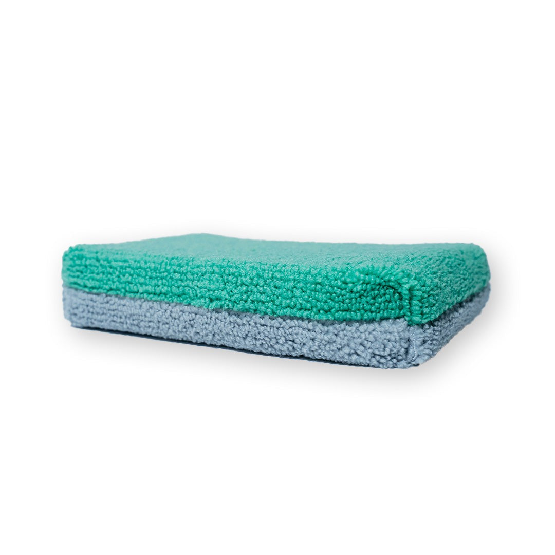 AUTOFIBER Thin Saver Applicator Terry Microfiber Coating Applicator Sponge w/ Plastic Barrier