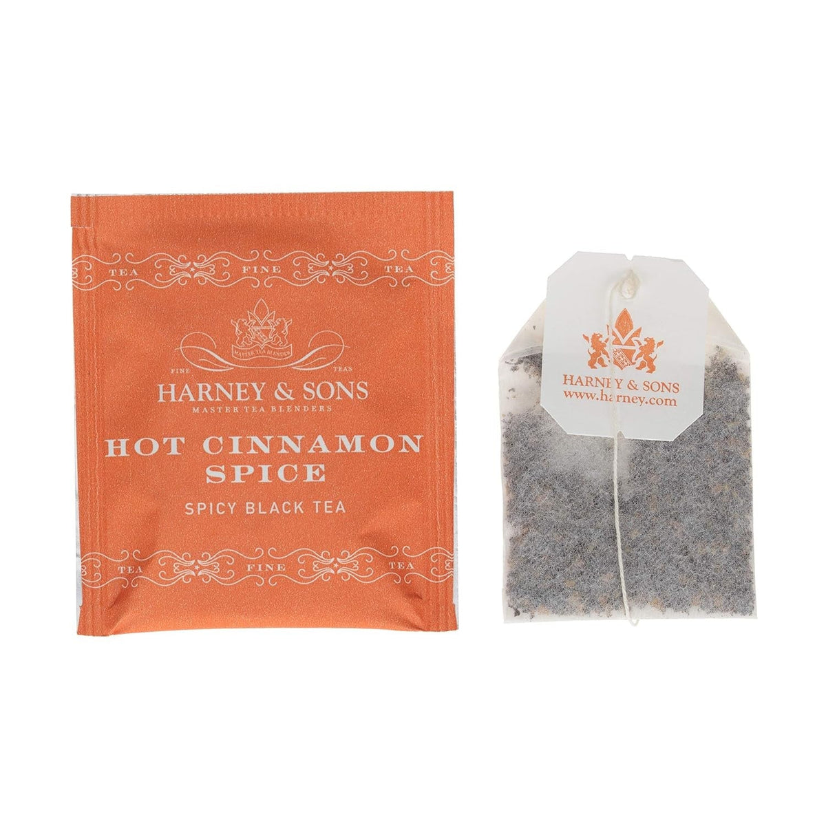 Harney & Sons Hot Cinnamon Spice Tea – Premium Three-Cinnamon Black Tea Served in Fine Hotels, 50 Teabags