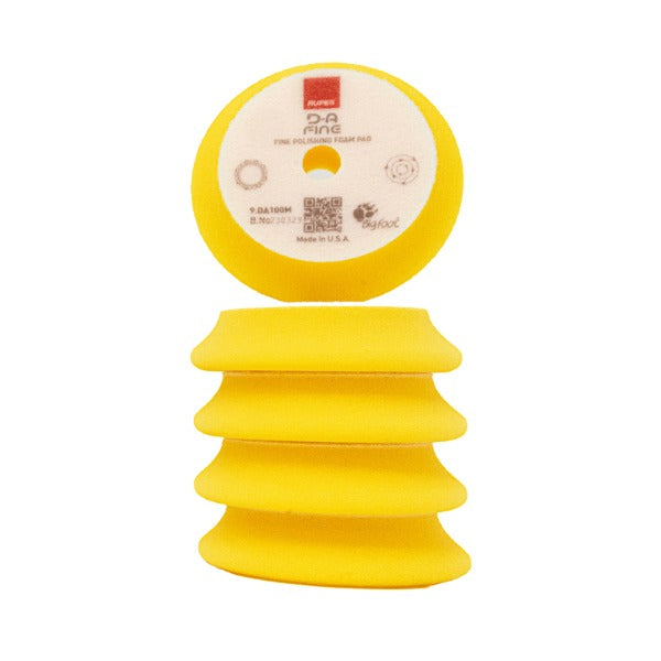 RUPES D-A Fine Yellow Foam Polishing Pad | One-Step Polishing & Finishing Foam Pad