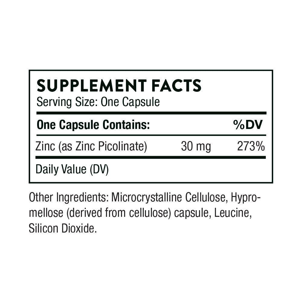 Thorne Zinc Picolinate 30 MG
