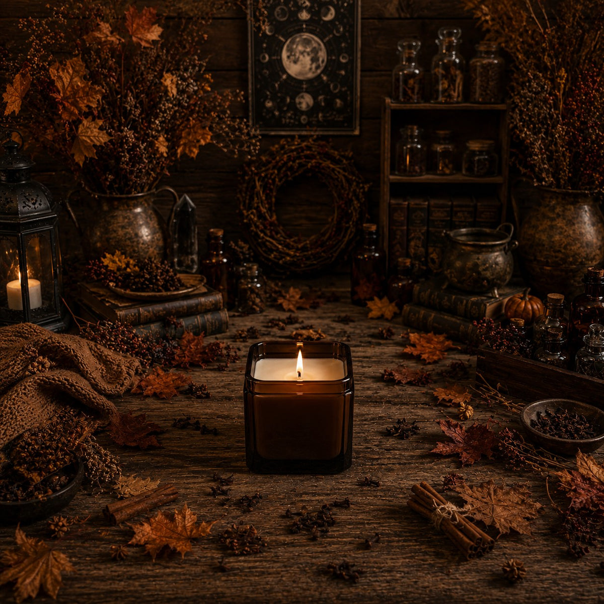 COUNTRY AUTUMN --- 8.5 oz Soy Jar Candle | Fall/Autumn | Moon Water Apothecary (Copy)