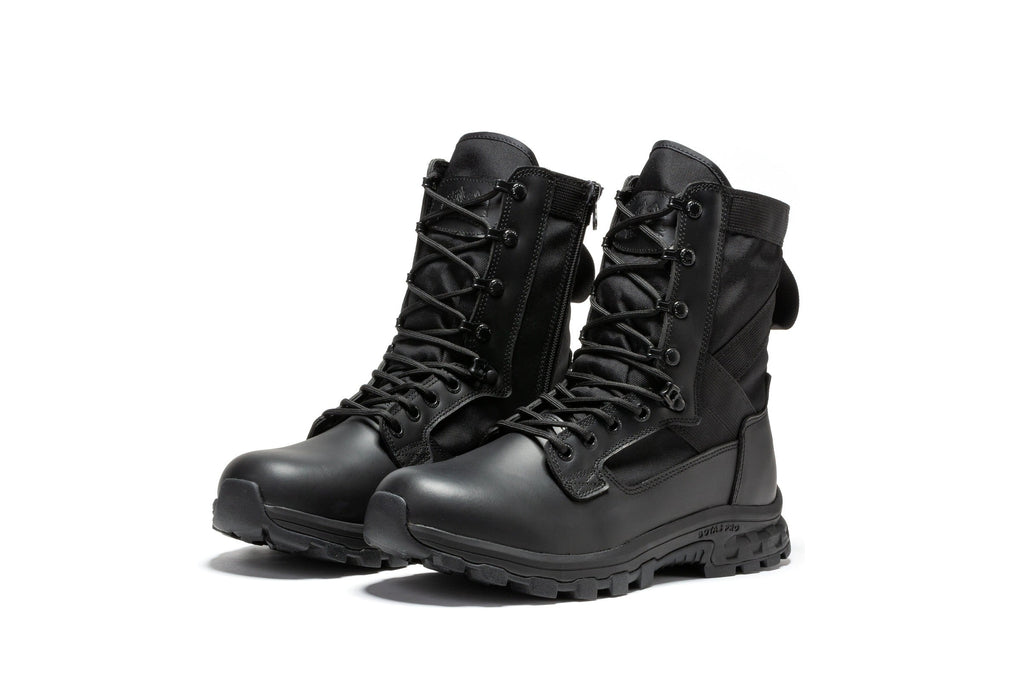 Botas Pro Black Men's 8 inch Side Zipper Military Tactical Boots BP401BK