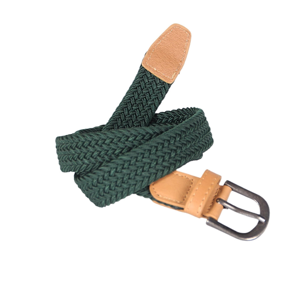 Boys Stretchy Leather Belt - Children's Age 4-14 Y