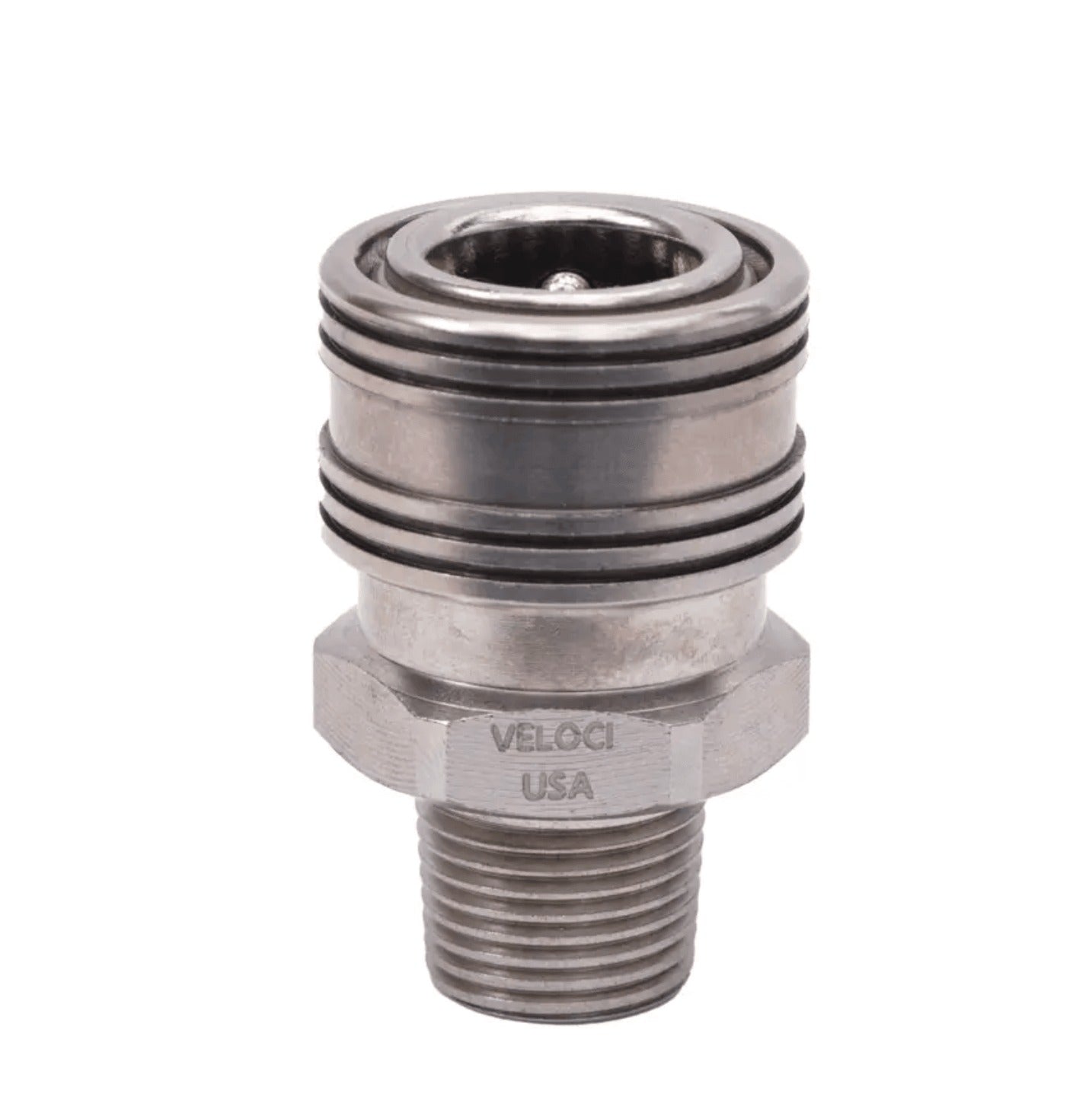 MTM HYDRO Prima Stainless Steel QC Coupler 3/8 MPT