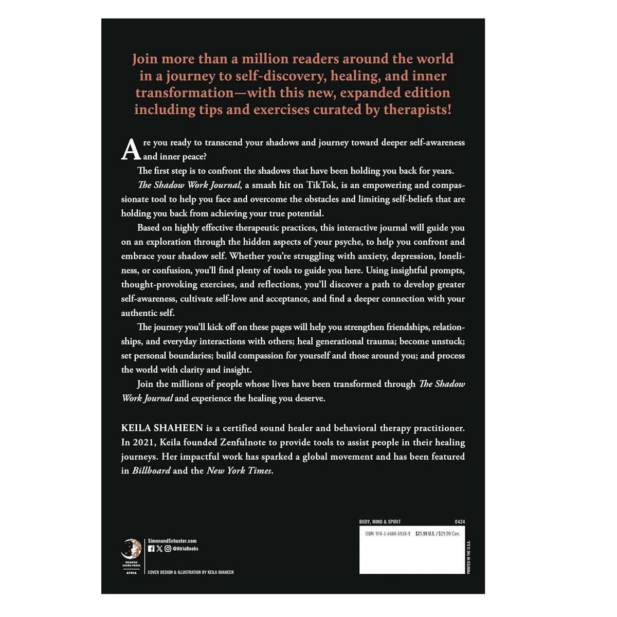 The Shadow Work Journal: A Guide to Integrate and Transcend Your Shadows – Bedside Companion for Nightly Self-Care and Emotional Release